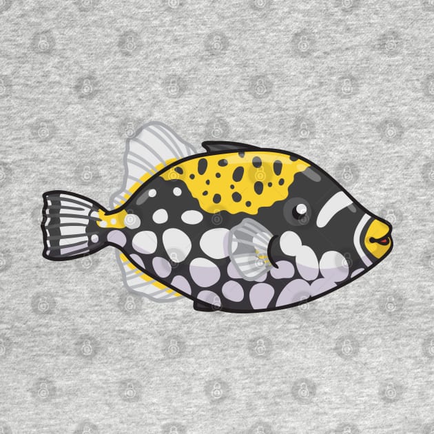 Clown Triggerfish by bytesizetreasure